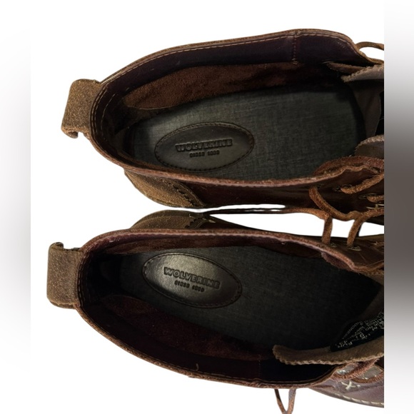 Wolverine Men's Brown Leather Boots Size 10.5 M - Picture 4 of 10
